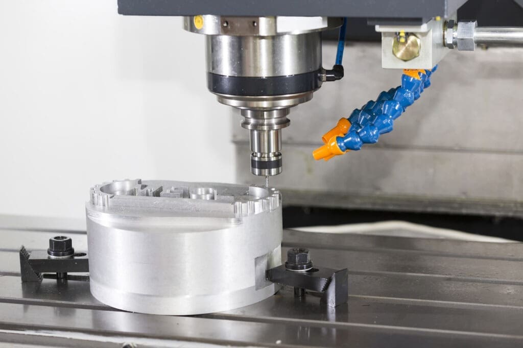 CNC machining center cutting mold by endmill cad cam